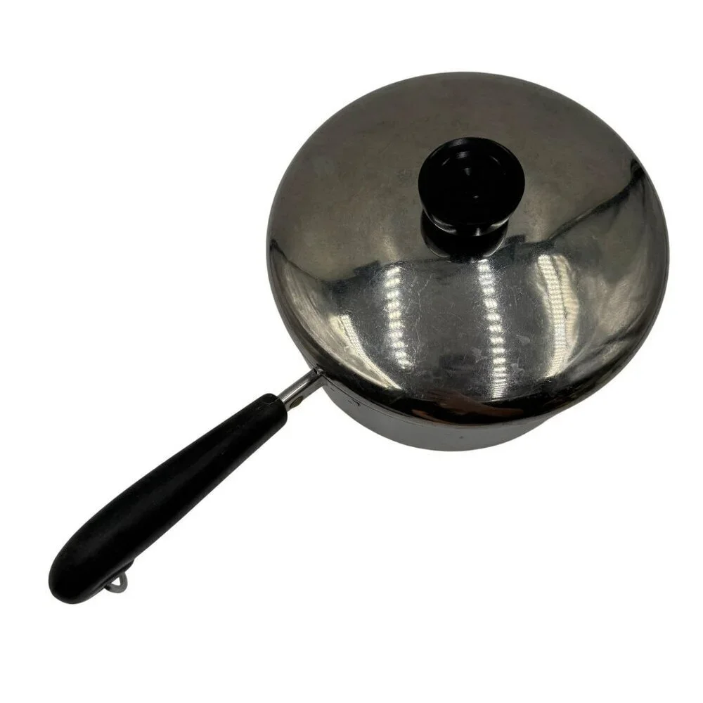 Vintage RevereWare 2qt Copper Bottom Sauce Pan w/Lid